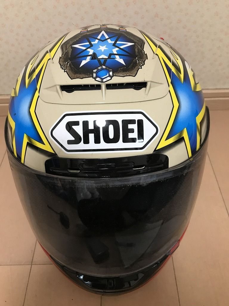 中古】【希少】SHOEI X-8V 阿部典史 レプリカ ヘルメット ノリック