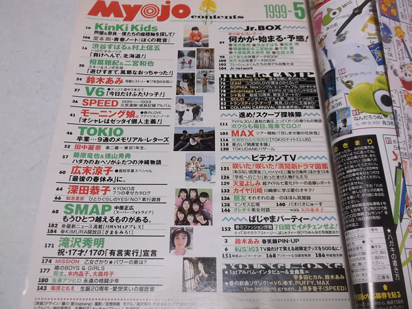 中古 明星 Myojo 1999年5月号 Young Songスコア 嵐 ポスター付 状態良好 キンキキッズ Tokio V6 Smap ジャニーズjr 他 の落札情報詳細 ヤフオク落札価格情報 オークフリー スマートフォン版