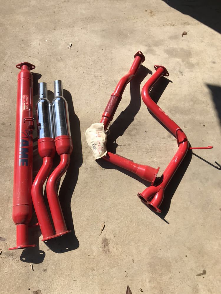 新品】ファミリア323 FAMILIA AME BATTLE RACINGデュアルマフラー未  