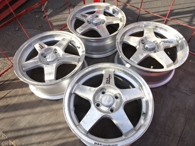 宮城発☆【希少!! レア♪】PIAA NAKAJIMA RACING アルミホイール 4本