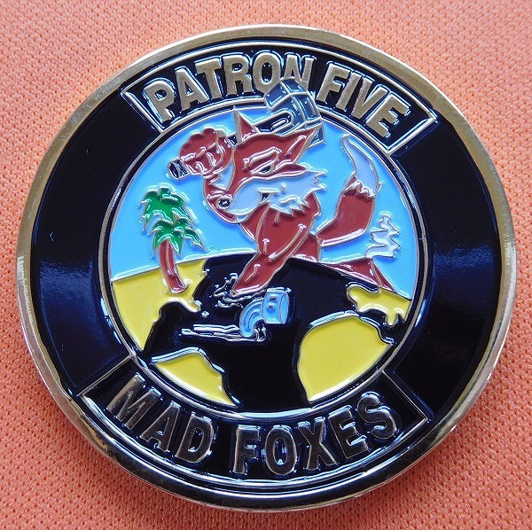 新品】☆ コイン メダル アメリカ海軍 VP-5 P-8A MAD FOXES Patron