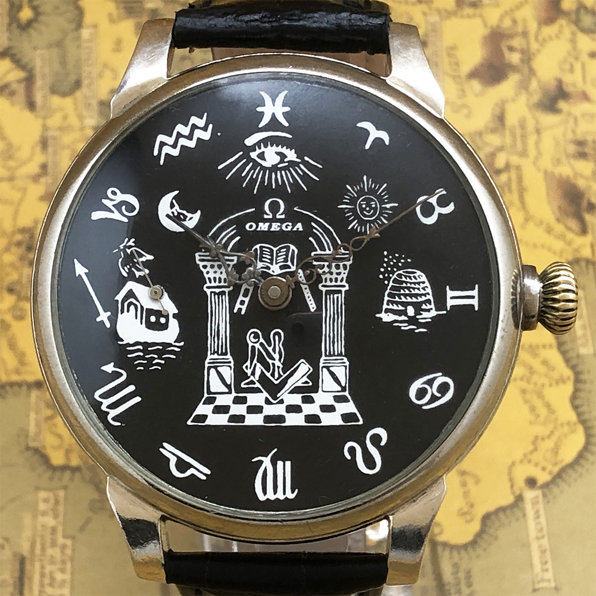 目立ち度アップ オメガ アンティーク腕時計 メンズ フリーメイソン Rehda Com
