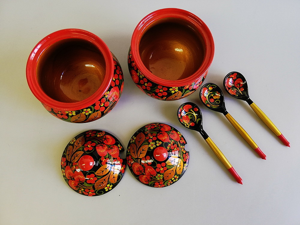 新品 ヴィンテージ 本家ホフロマ塗 お茶セット ロシア雑貨 伝統工芸品 アンティーク 木製 ハンドメイド インテリア の落札情報詳細 ヤフオク落札価格情報 オークフリー スマートフォン版