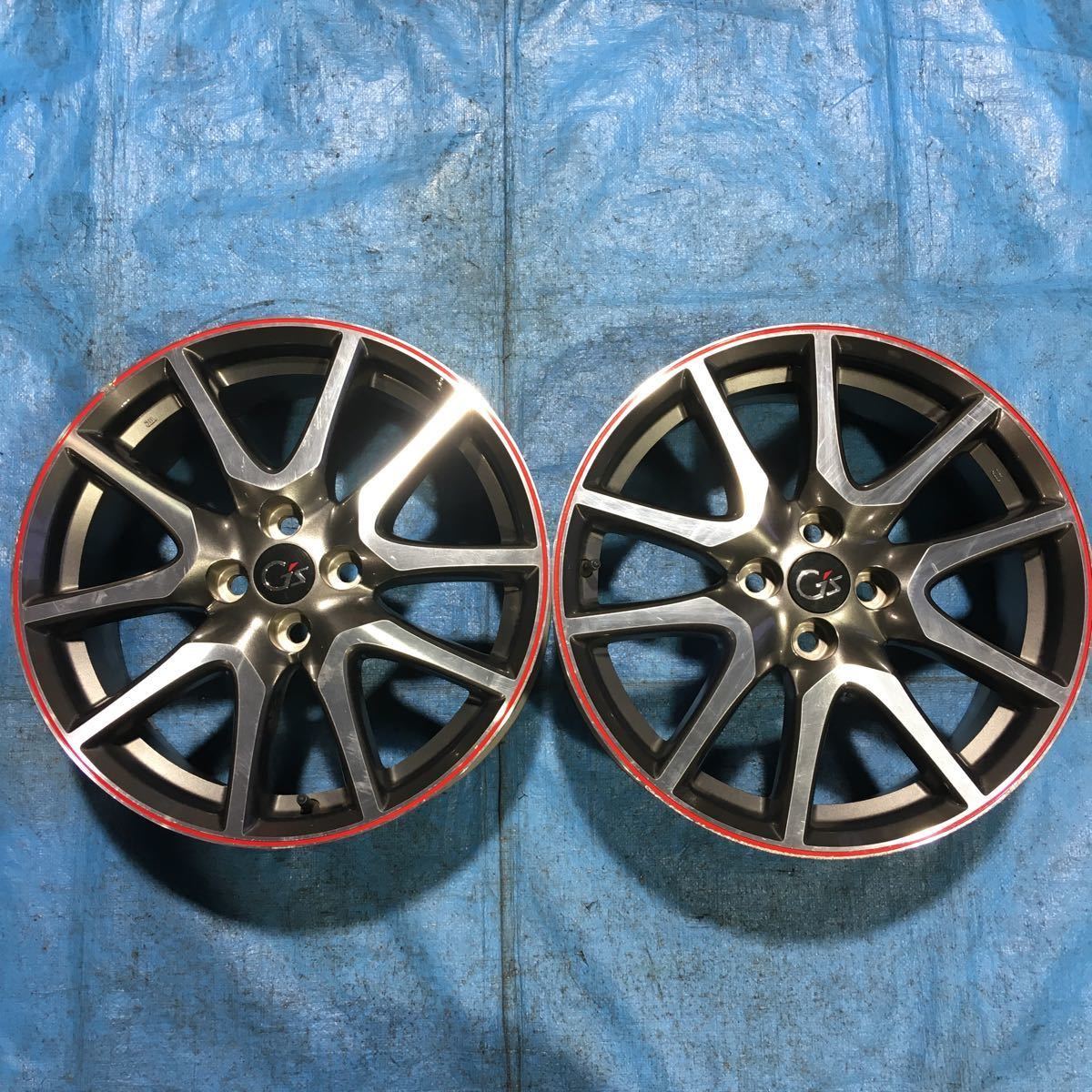 トヨタ ヴィッツG's純正アルミホイール(レッドライン仕様) 17×7J+50