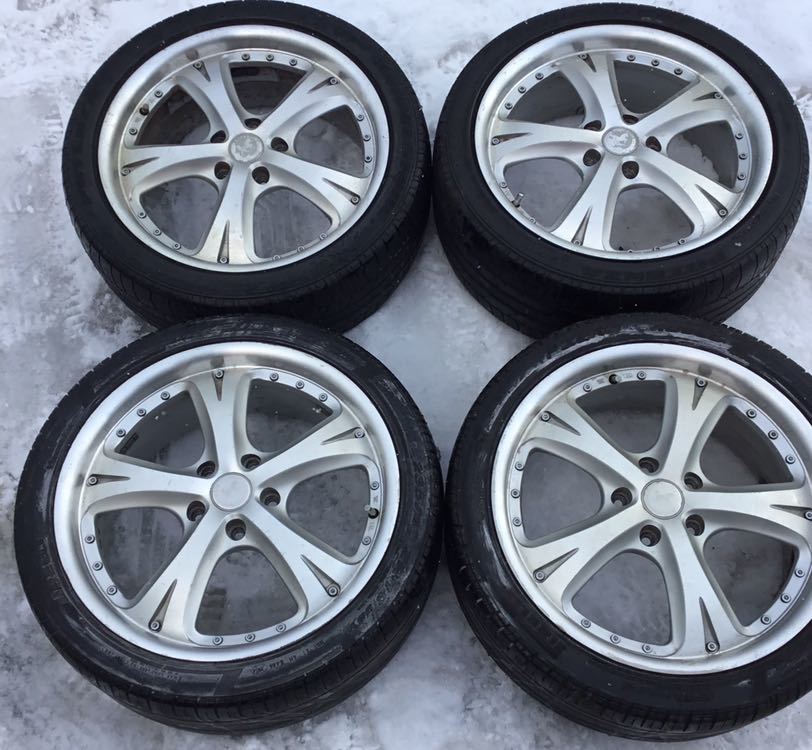 ハイペリオン　ホイール　タイヤ　4本セット ハイペリオン 18インチ アルミホイール タイヤ付 4本セット