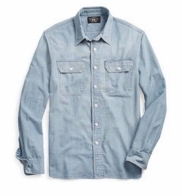 【美品】RRL ダブルアールエル デニム シャンブレー シャツ S ポロ BEAMS PLUS（ビームス プラス）【別注】RRL / Chambray Shirt