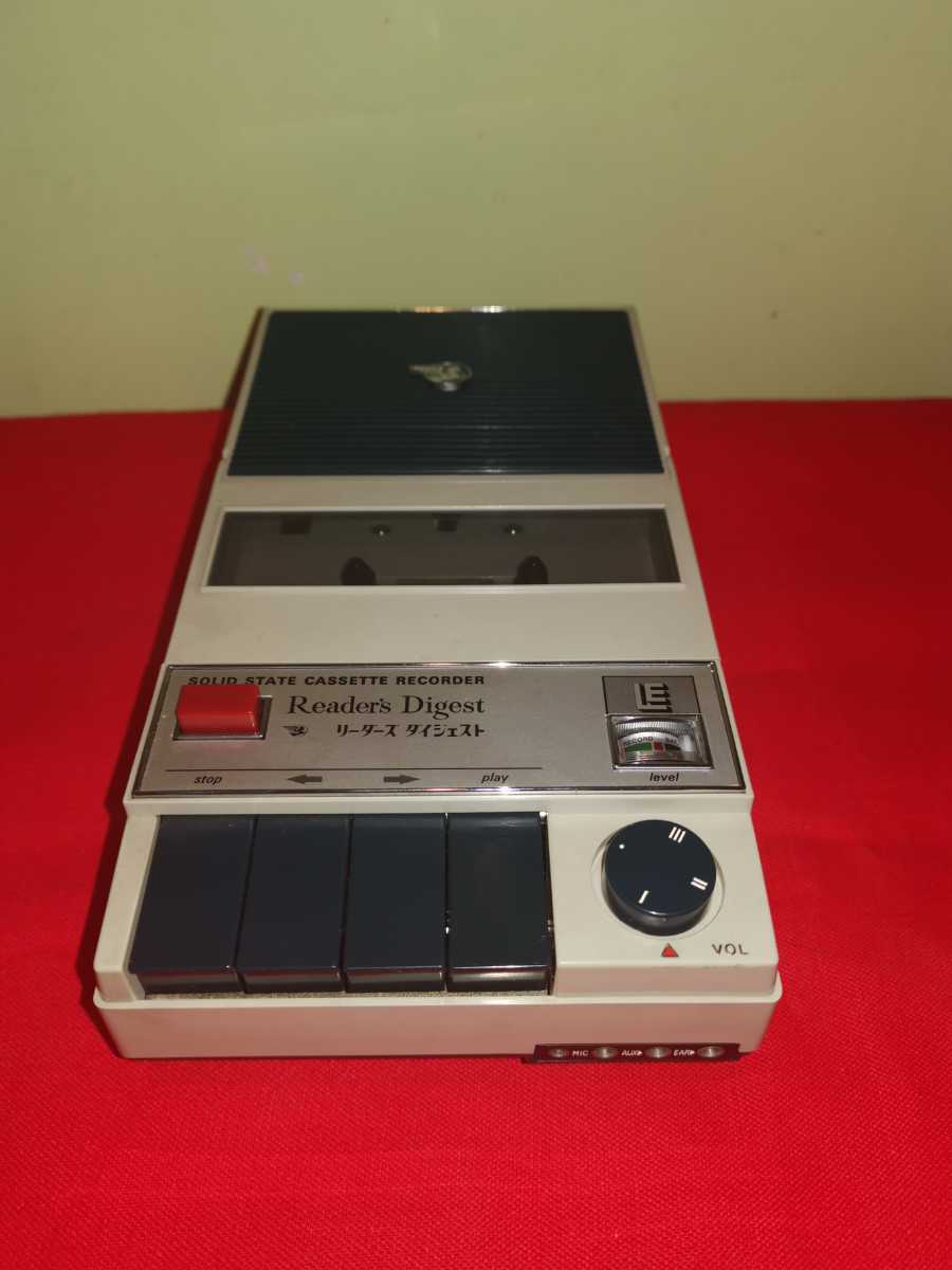 美品 カセット テープ レコーダー Reader's Digest リーダーズ ダイジェスト 昭和レトロ 三洋電機 M26 サンヨー