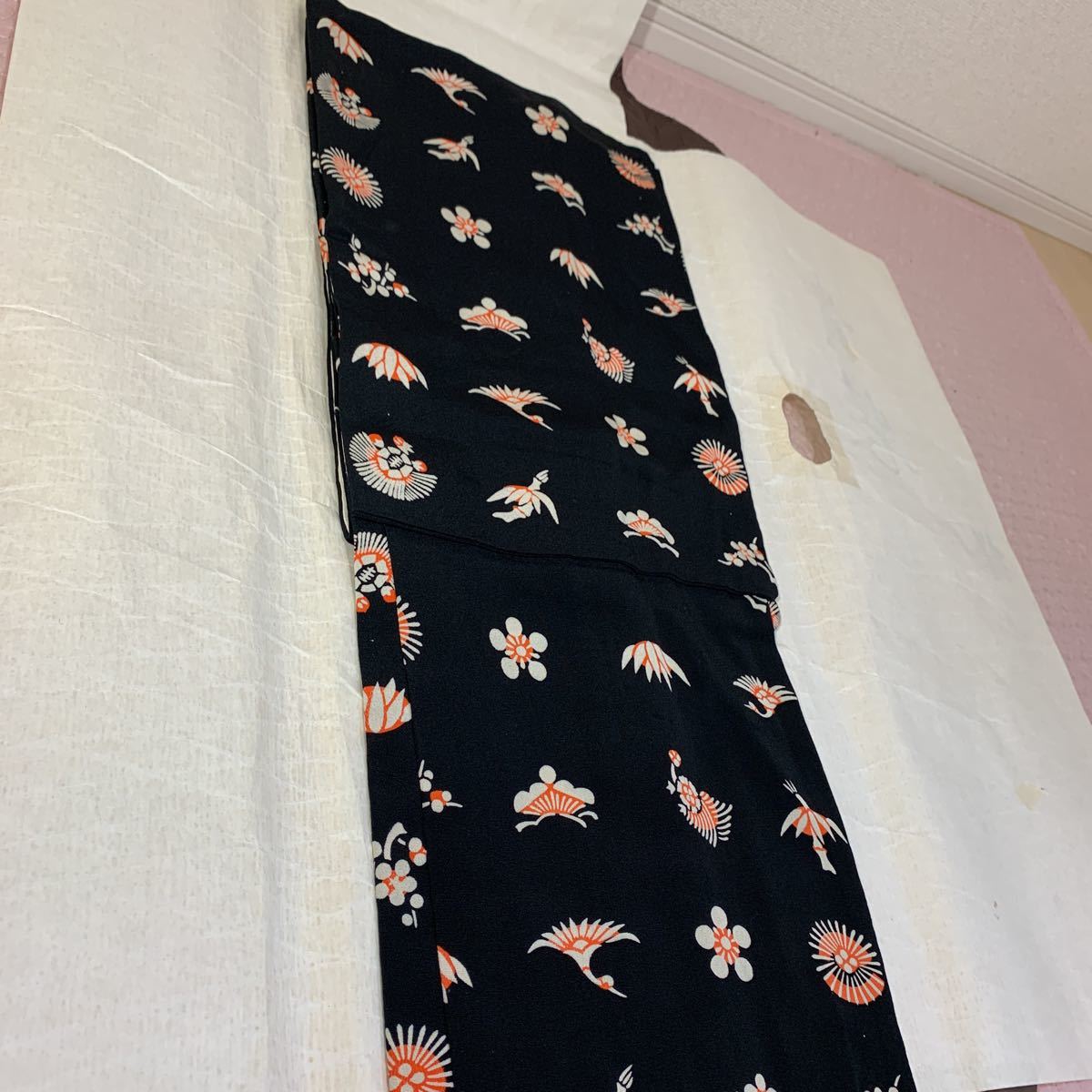 羽織り 正絹 黒色地 祝い柄 松竹梅 鶴 亀 笹 竹 着物 和服 和装 着物コーデ リメイク 衣装 百貨店 高級 の落札情報詳細 ヤフオク落札価格情報 オークフリー スマートフォン版
