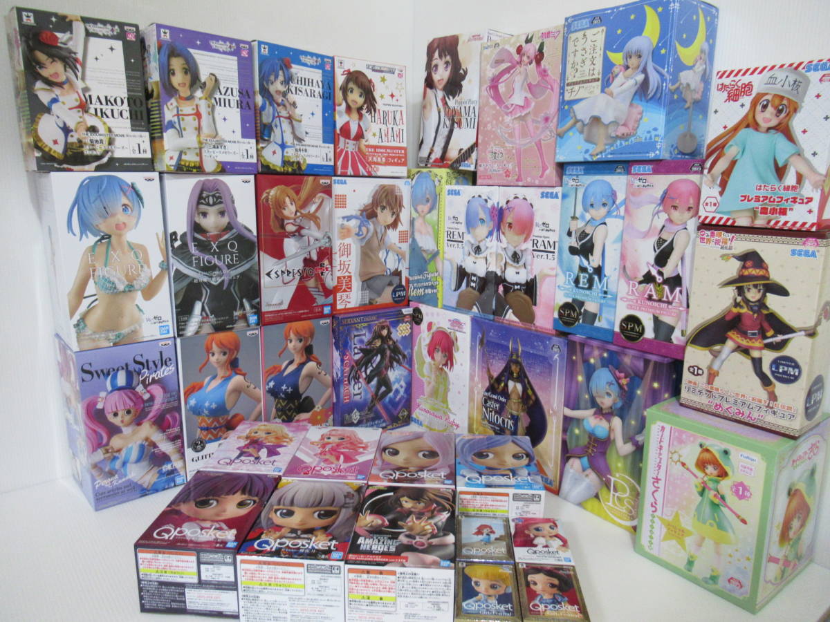 新品 プライズ大量処分 37点セット ワンピース Fate ディズニー アイマス レム ラムセット Sq Q Posket等 プライズフィギュア おまとめ売り 最新 の落札情報詳細 ヤフオク落札価格情報 オークフリー スマートフォン版