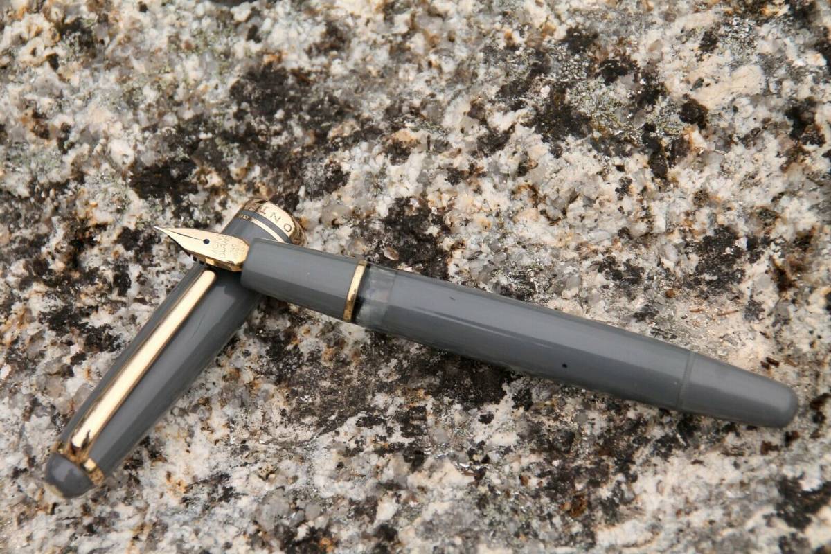 モンブラン　254 グレー　万年筆　50年代 モンブラン 万年筆 254 ブラック クーゲルニブ付 MONTBLANC 254
