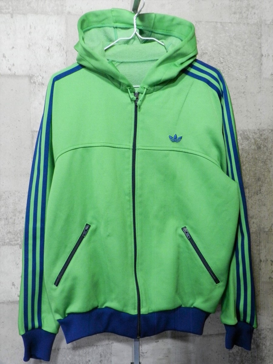 ヴィンテージ 80 S アディダス ジャージ パーカー L 黄緑 Adidas オールド ライトグリーン の落札情報詳細 ヤフオク落札価格情報 オークフリー スマートフォン版
