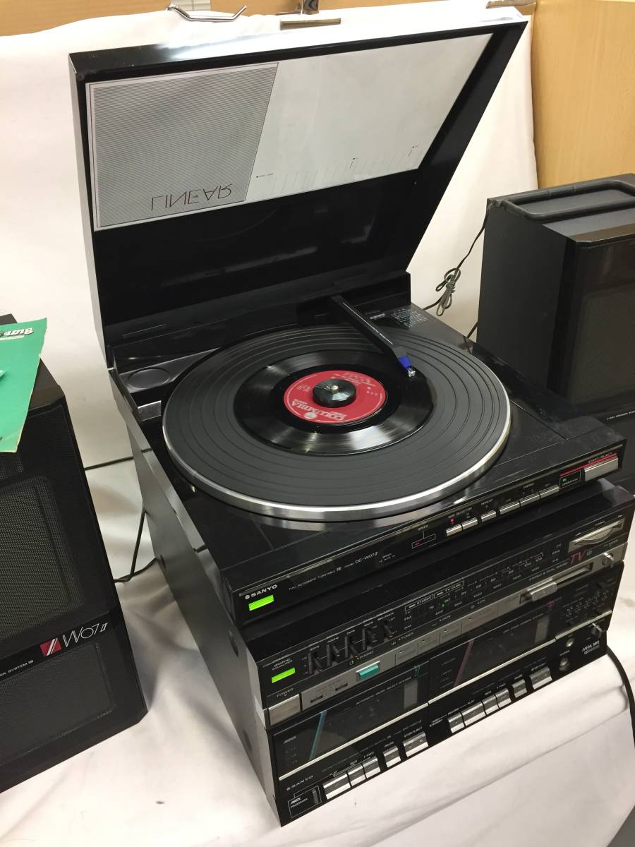 □SANYO□三洋電機 DC-W07 Ⅱ ミニコンポ カセットテープ レコード