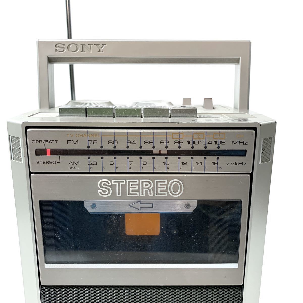 通電確認済み】SONY ソニー ラジカセ CFS-11P 1981年 STEREO ミュージ