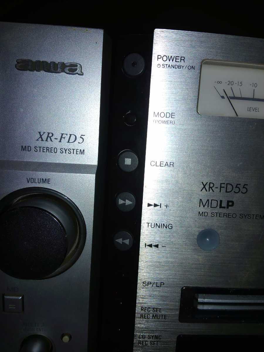 MDコンポ 3台+スピーカーセット XR-FD5／CX-LFD5 XR-FD55□CD／MD