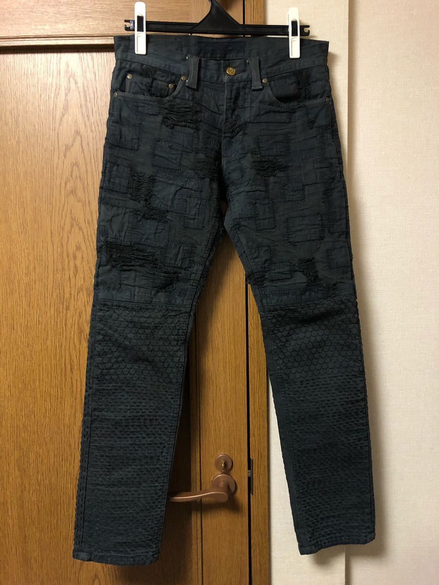 blackmeans ブラックミーンズ 襤褸 ボロ 刺し子 クラスト 瘡蓋 デニム