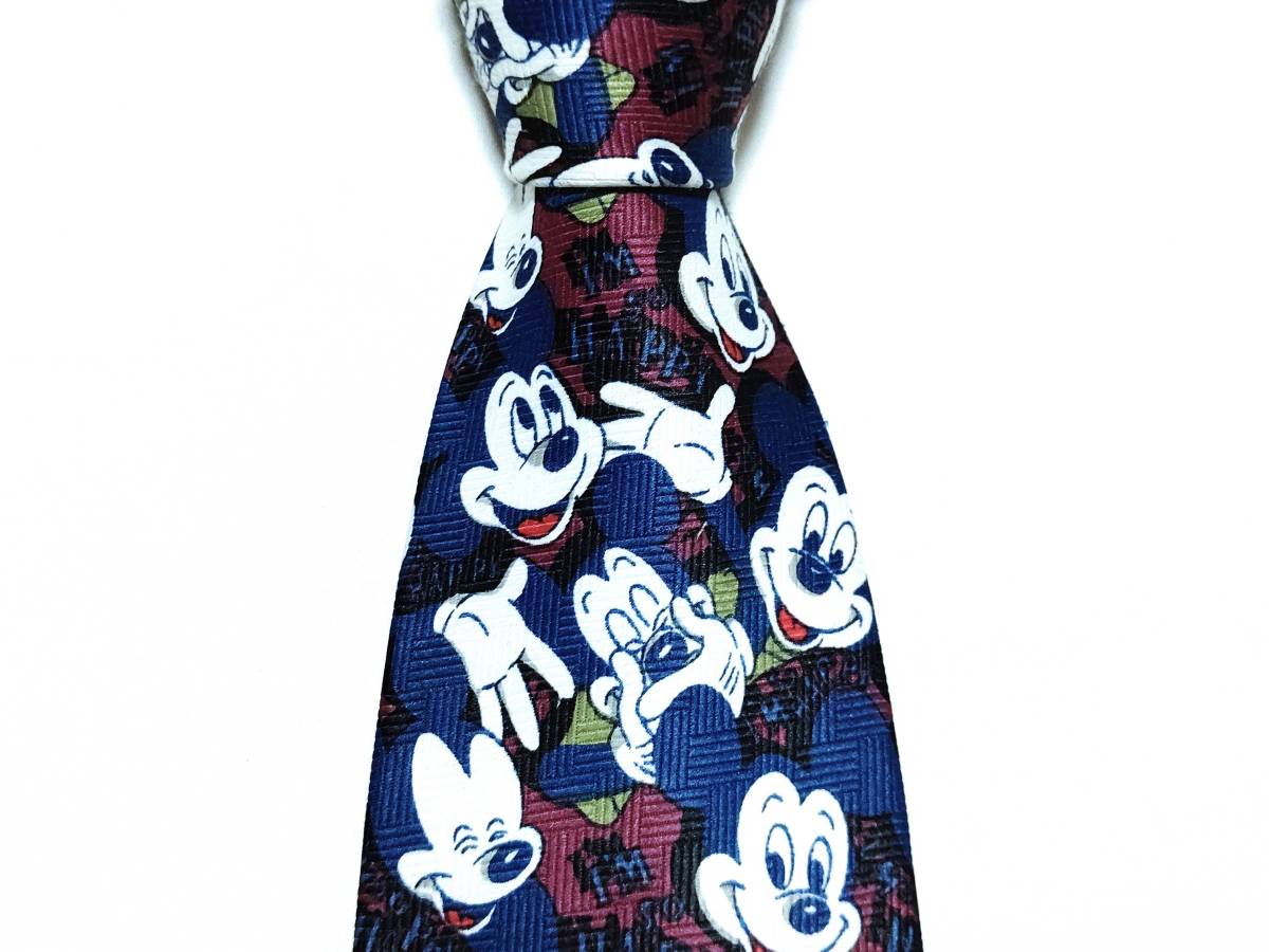 1円 G326da ミッキーマウス Davenport ミッキー総柄 マルチカラー ネクタイ の落札情報詳細 ヤフオク落札価格情報 オークフリー スマートフォン版