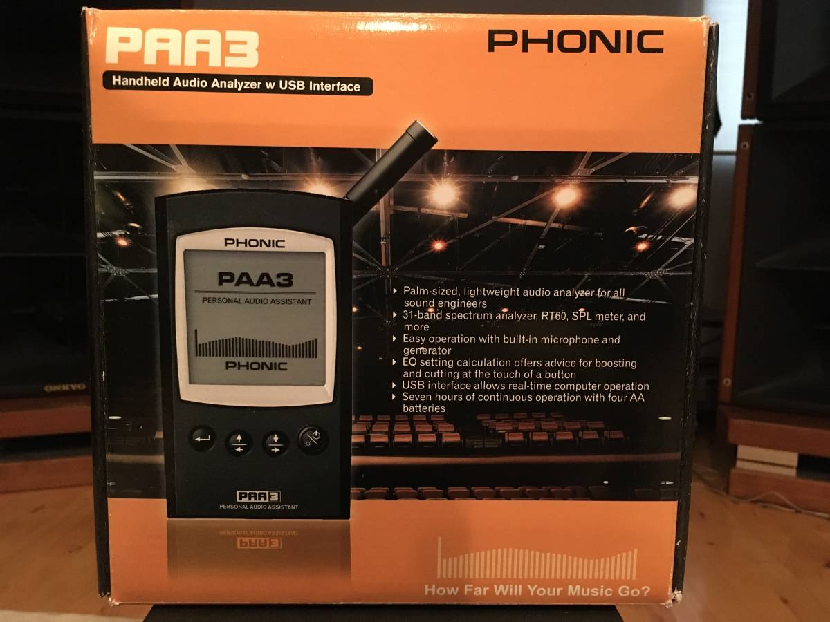 PHONIC PAA3ハンディーアナライザー Phonic PAA3 Handheld Audio Analyzer | zZounds