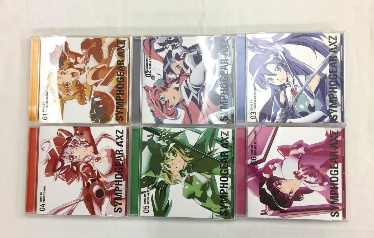 A00 戦姫絶唱シンフォギア Axz キャラクターソング 1 6 悠木碧 南條愛乃 水樹奈々 他 6枚組 の落札情報詳細 ヤフオク落札価格情報 オークフリー スマートフォン版