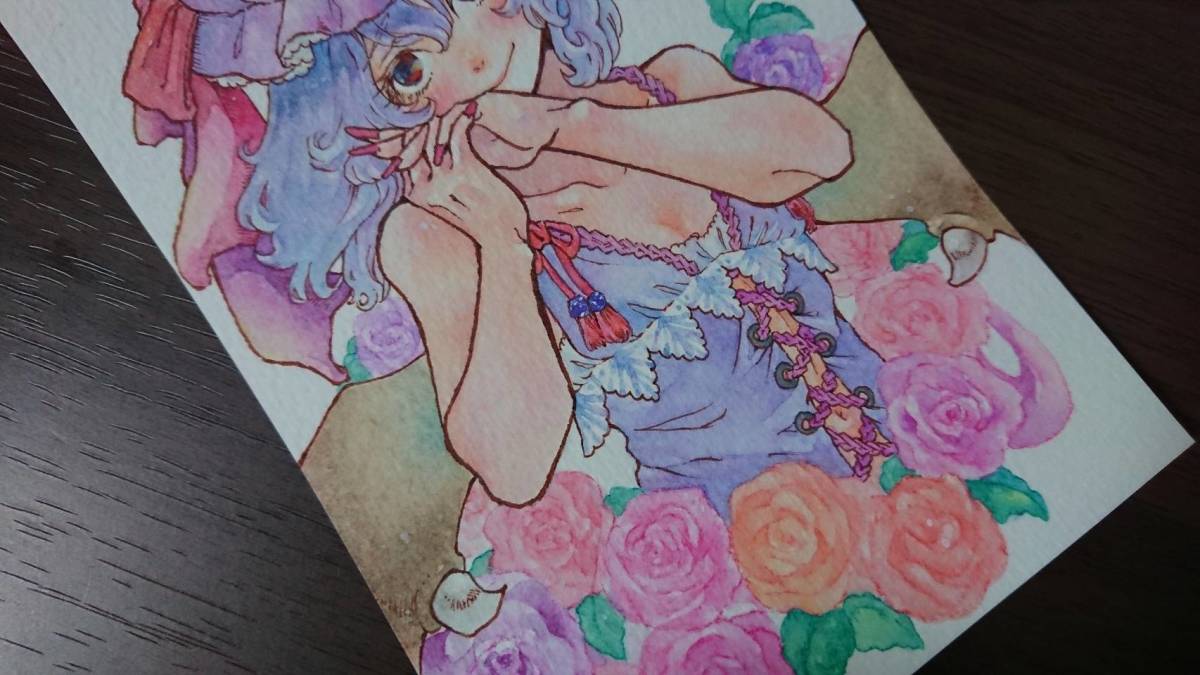新品】手描き同人イラスト 「good night…」 レミリアスカーレット
