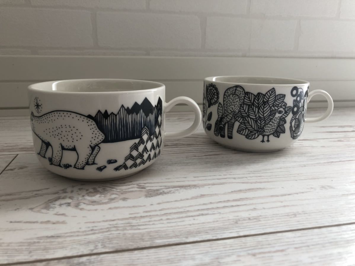 アラビア ピーロパイッカ スープカップ 300ml 2つセット