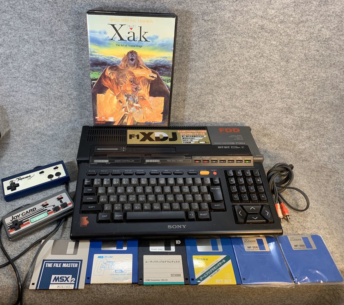 MSX2+ HB-F1XDJ ※動作難有り、箱・付属品有り