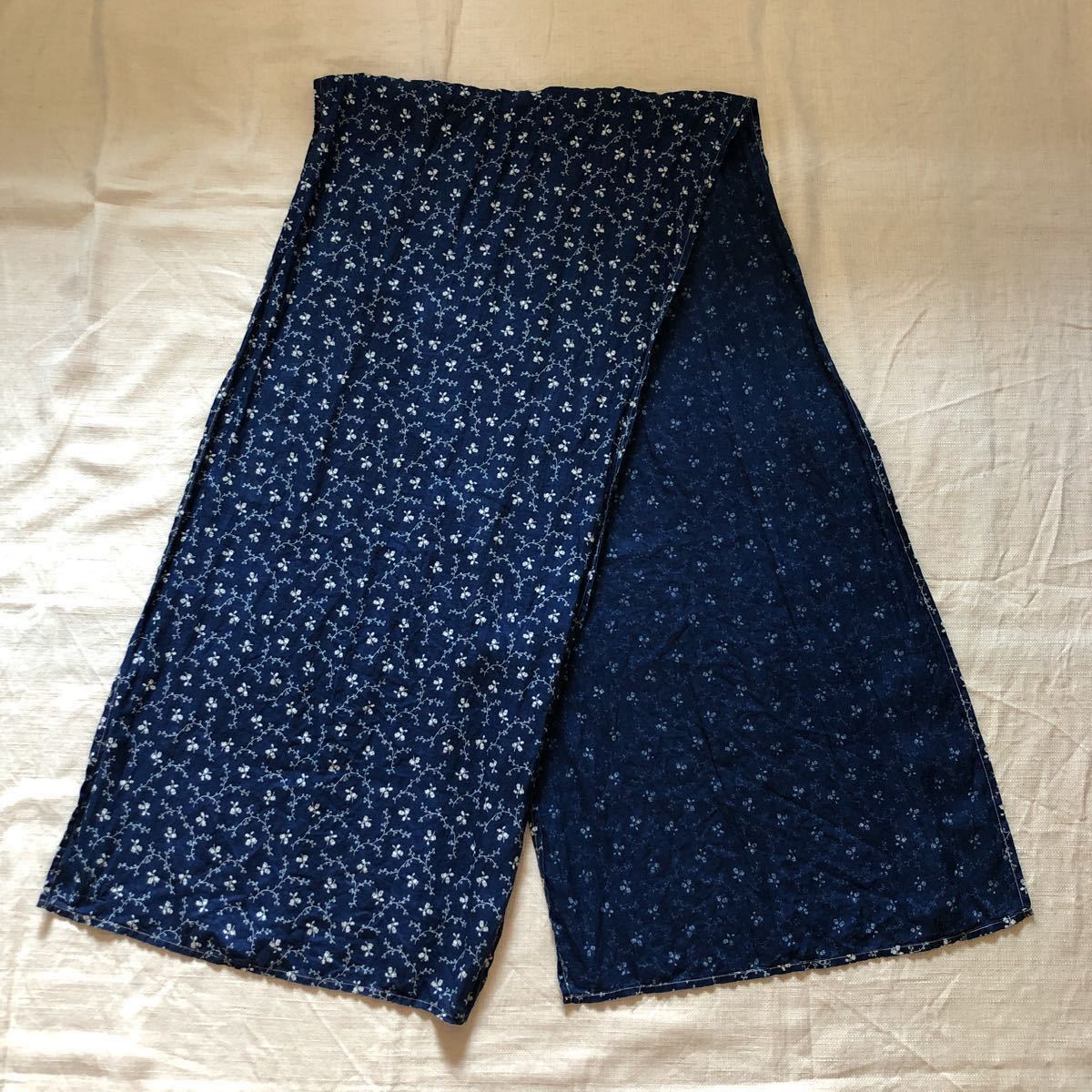 完売 美品 LINEN MUFFLER FLOWER PATTERN フリーホイーラーズ
