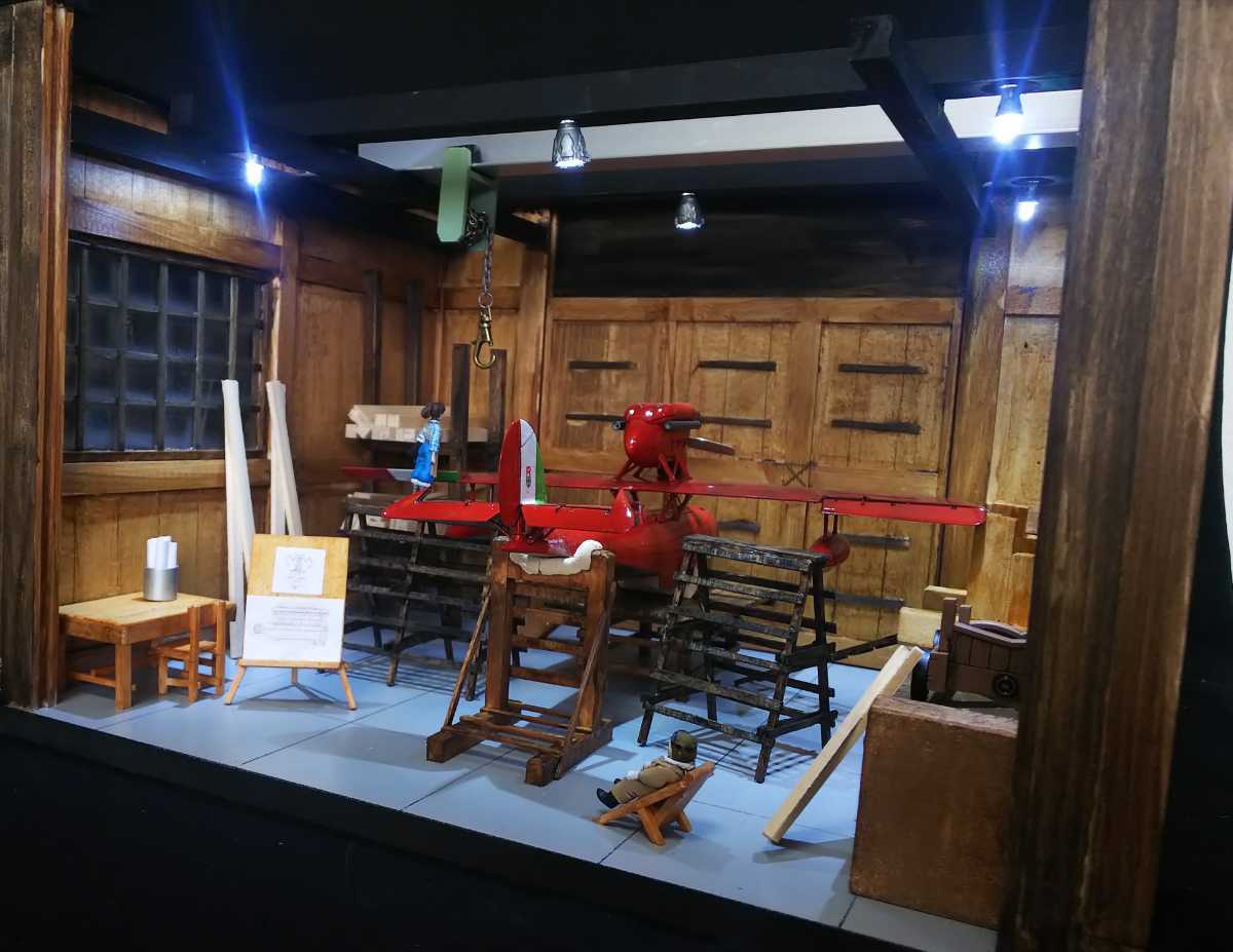 紅の豚 ピッコロおやじの工場（ジオラマ）SAVOIA S.21F （1/72）塗装