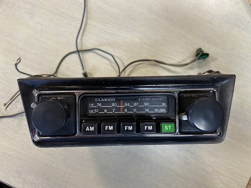 AM/FMラジオチューナー　クラリオン　60年代 クラリオン ステレオ AM／FMラジオ チューナー 旧車用の落札情報