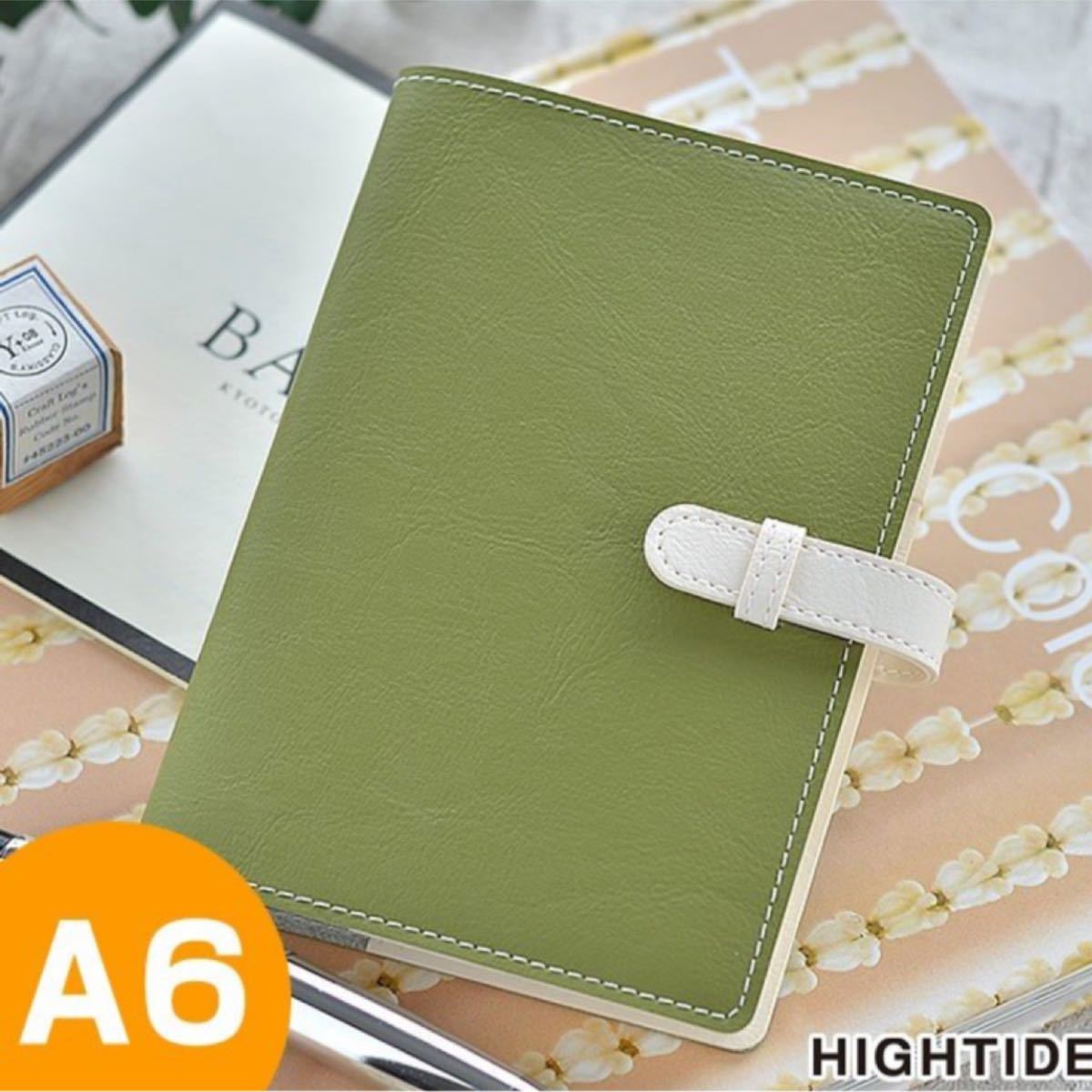 新品 Hightide A6 スケジュール帳 手帳 カーキ シンプル ビジネス 可愛い の落札情報詳細 ヤフオク落札価格情報 オークフリー スマートフォン版