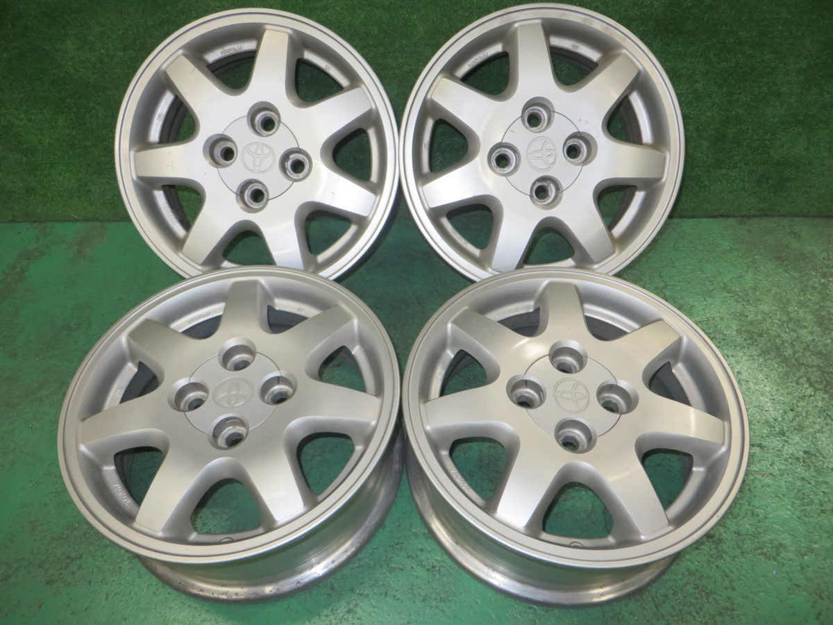 純正 アルミホイール トヨタ 14インチ 5.5J +39 4穴 PCD:100 中古 4本