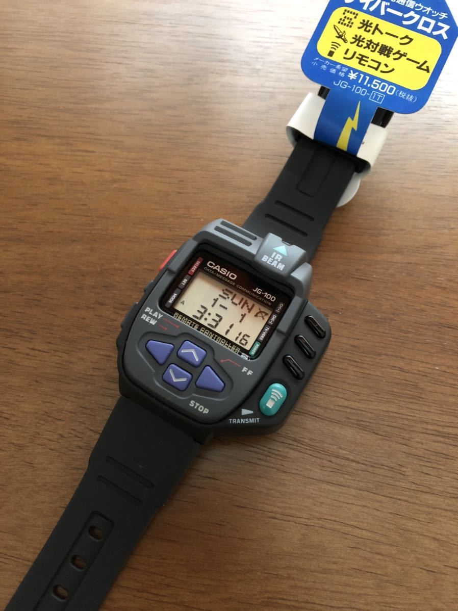 美品 カシオ サイバークロス JG-100 ジャンク品 腕リモ メンズ腕時計