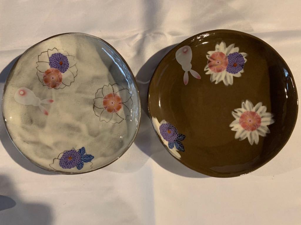 新品】カップ&ソーサー 撫松庵 ゆめ桜 碗皿 白、黒 未使用品 Aitoの