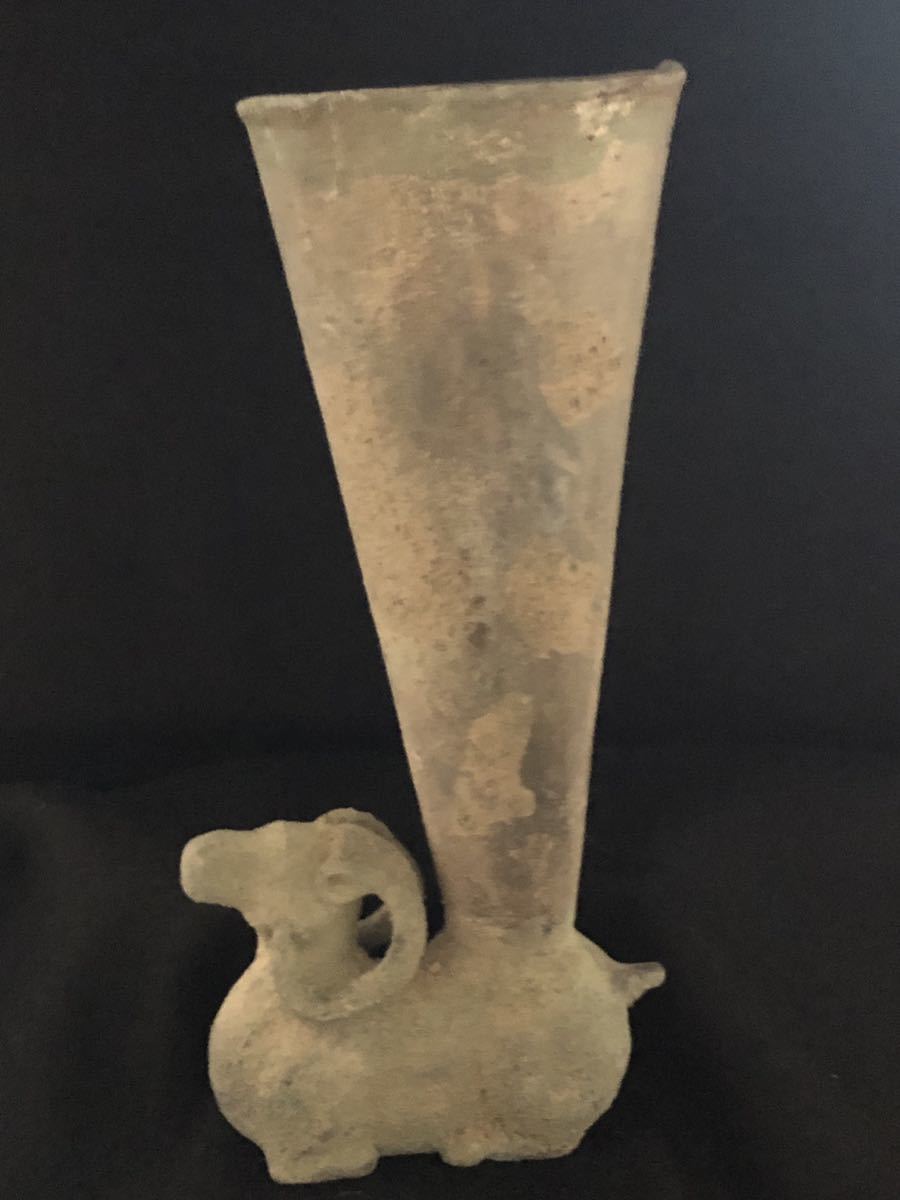 一点物 古代ペルシャ リュトン 儀式 水差し BC400年頃 大型 一点物 古代ペルシャ リュトン 儀式 水差し BC400年頃 大型