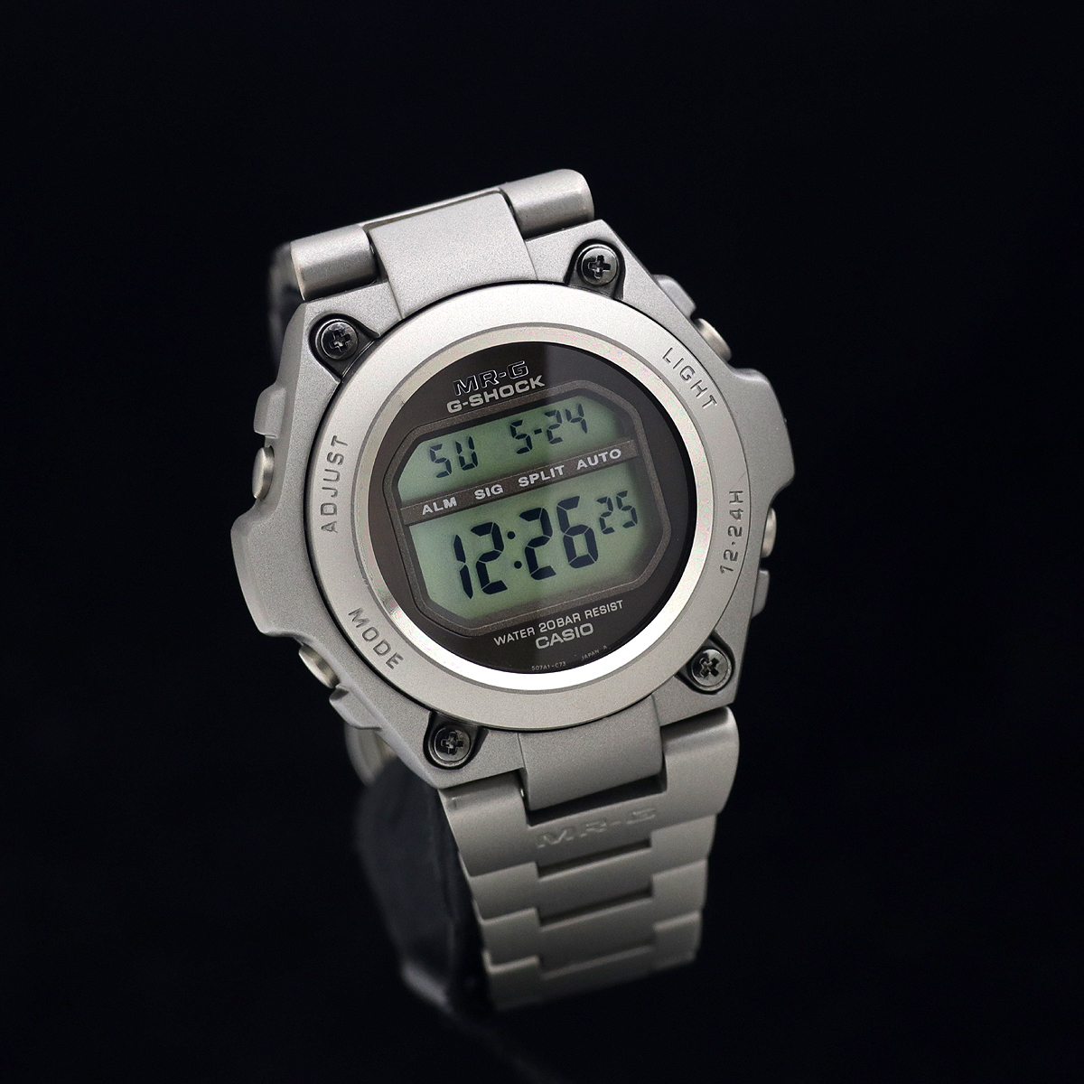 超美品 カシオ G-SHOCK MR-G jazz MRG-100TZ-5 チタン メンズ クォーツ 