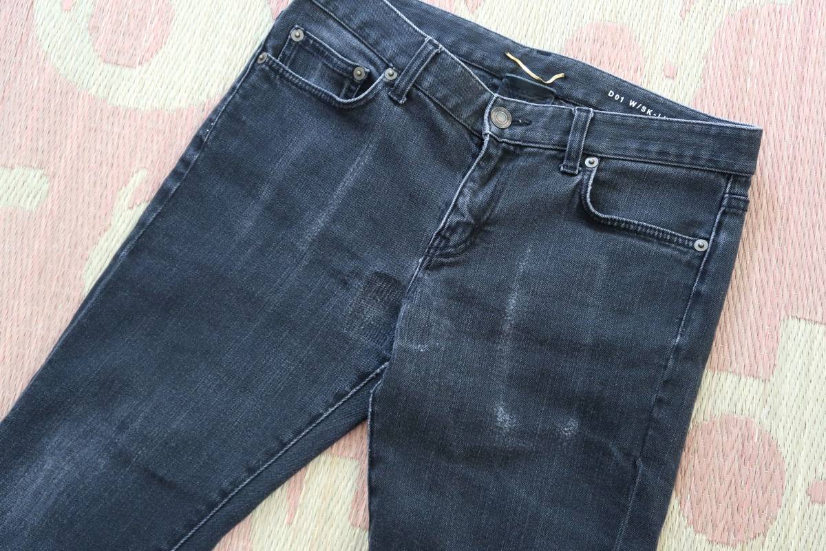 定価7万円超 サンローラン パリ Saint Laurent メンズ スキニーパンツ デニムパンツ ブラック デニム 28 2 15 の落札情報詳細 ヤフオク落札価格情報 オークフリー スマートフォン版