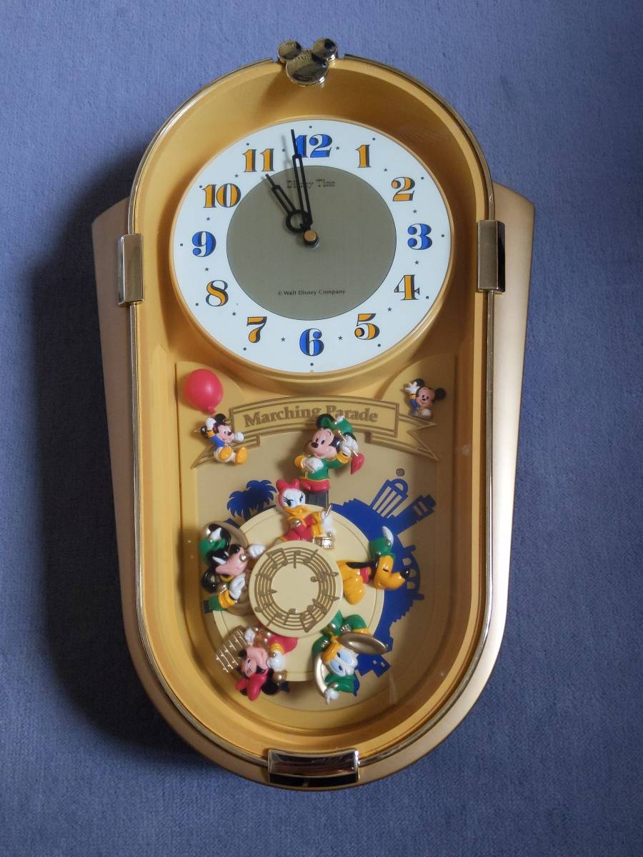 ディズニーMarching Parade からくり掛時計 ディズニーMarching Parade からくり掛時計 ジャンク品】ディズニー