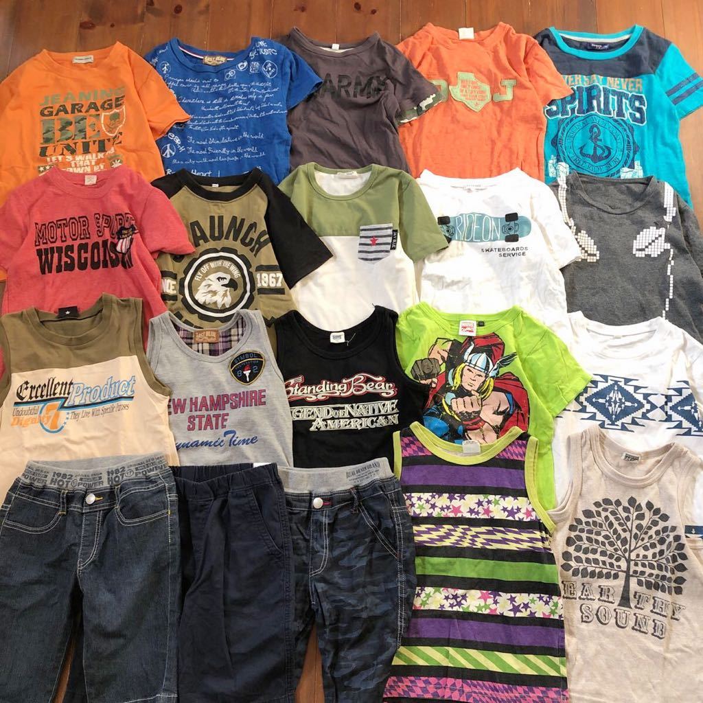 130cm夏服男の子服半袖ｔシャツタンクトップハーフパンツ男児子供服セットイーストブルージャンクストアエフオーキッズ の落札情報詳細 ヤフオク落札価格情報 オークフリー スマートフォン版