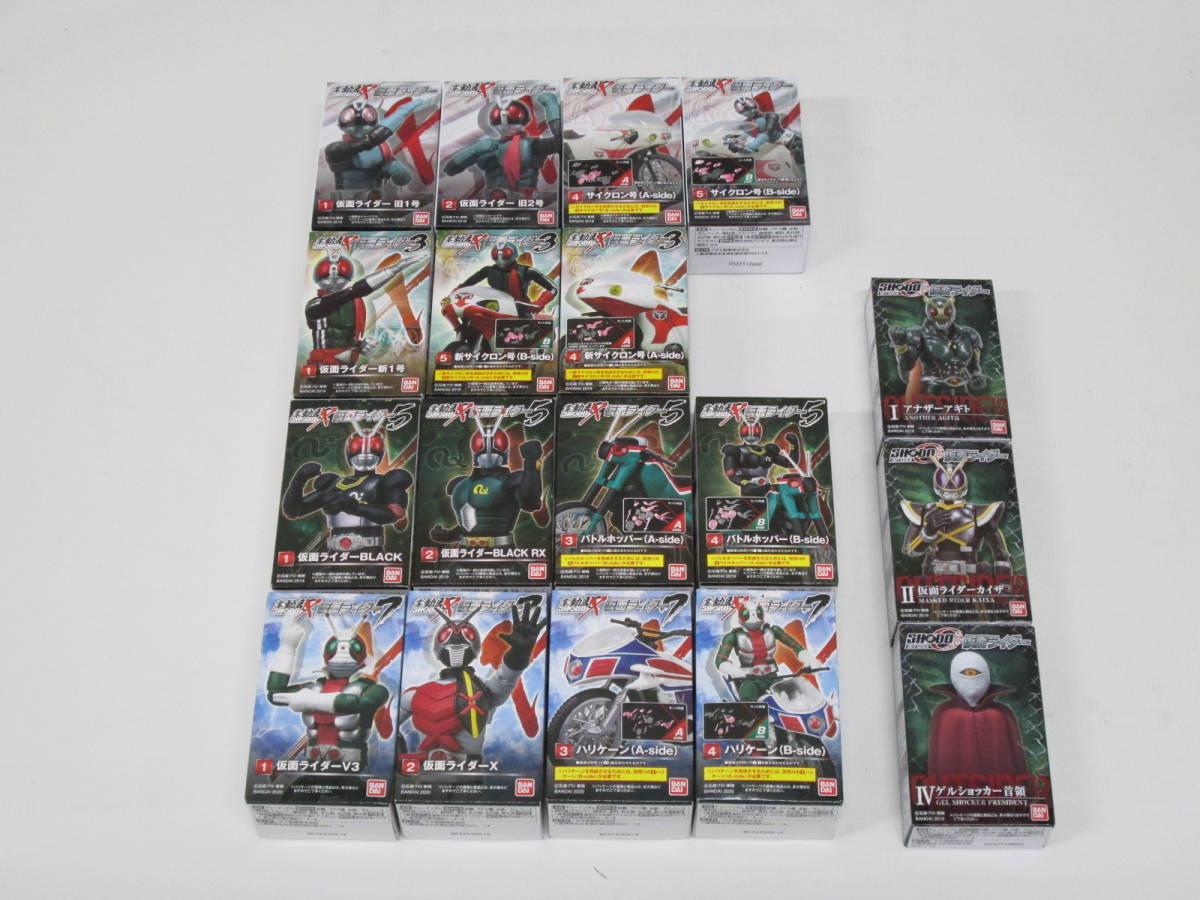 新品 T0528 4y 未開封 仮面ライダー 掌動 Shodo まとめて 18点 旧1号 旧2号 新1号 V3 X Black Black Rx カイザ アギトゲルショッカー首領 他 の落札情報詳細 ヤフオク落札価格情報 オークフリー スマートフォン版