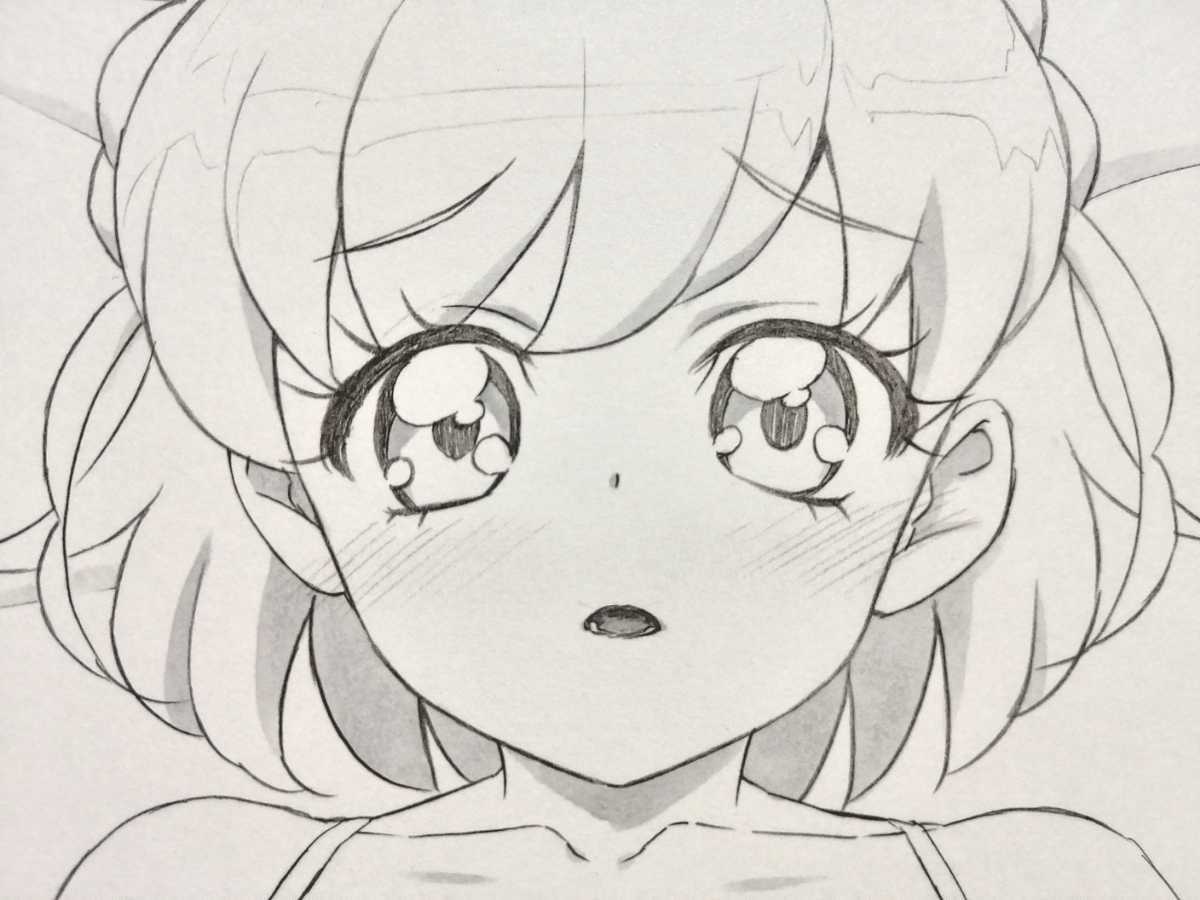 新品 手描きイラスト 朝日奈みらい キュアミラクル 魔法つかいプリキュア の落札情報詳細 ヤフオク落札価格情報 オークフリー スマートフォン版