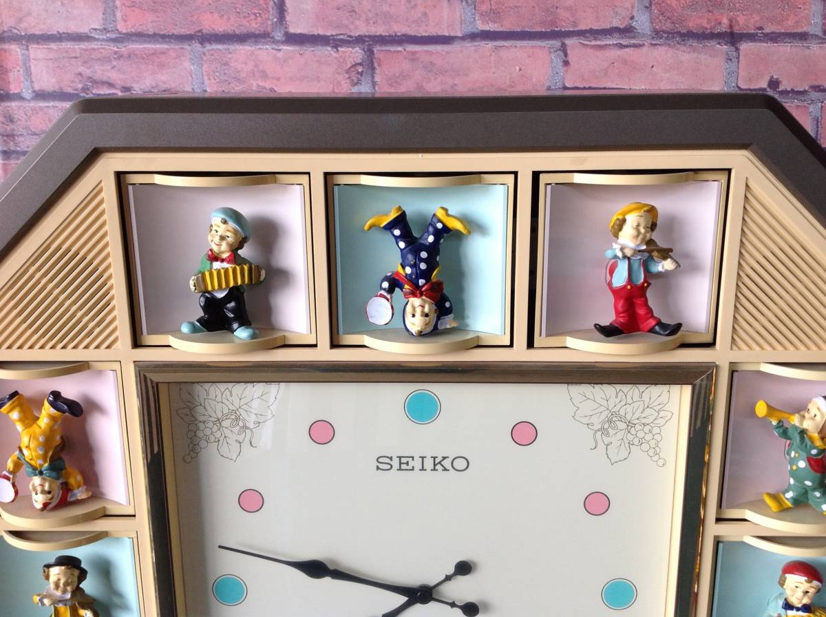 ジャンク品 SEIKO ファンタジア 大型壁掛けからくり時計 の落札情報