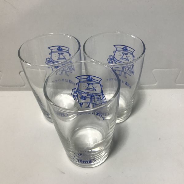 柳原良平☆BLUE BLUE グラス☆とりす 未使用 送料込】サントリー アンクルトリス グラス タンブラー グラス
