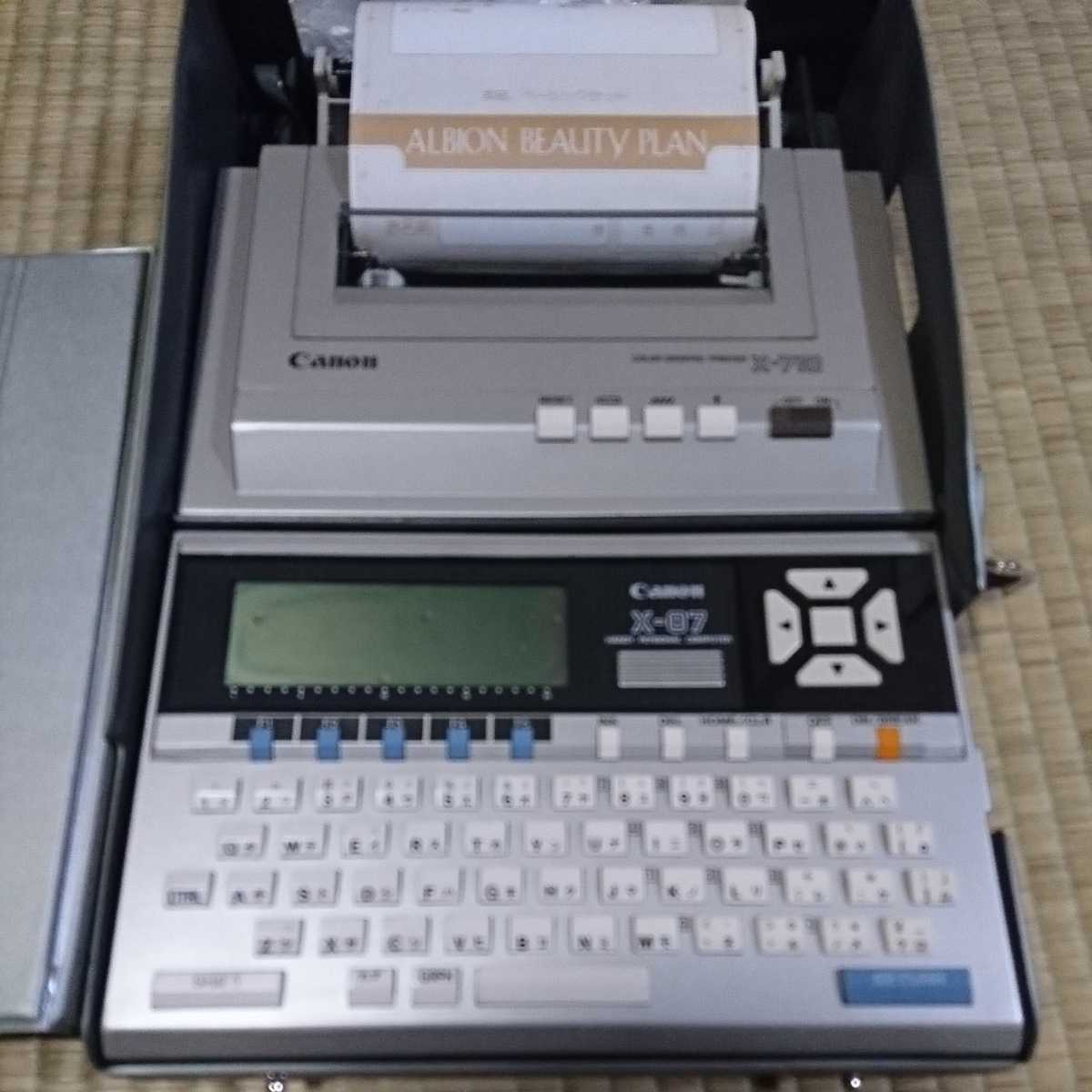 Canon キヤノン ハンディパーソナルコンピューター X-07 + プリンター