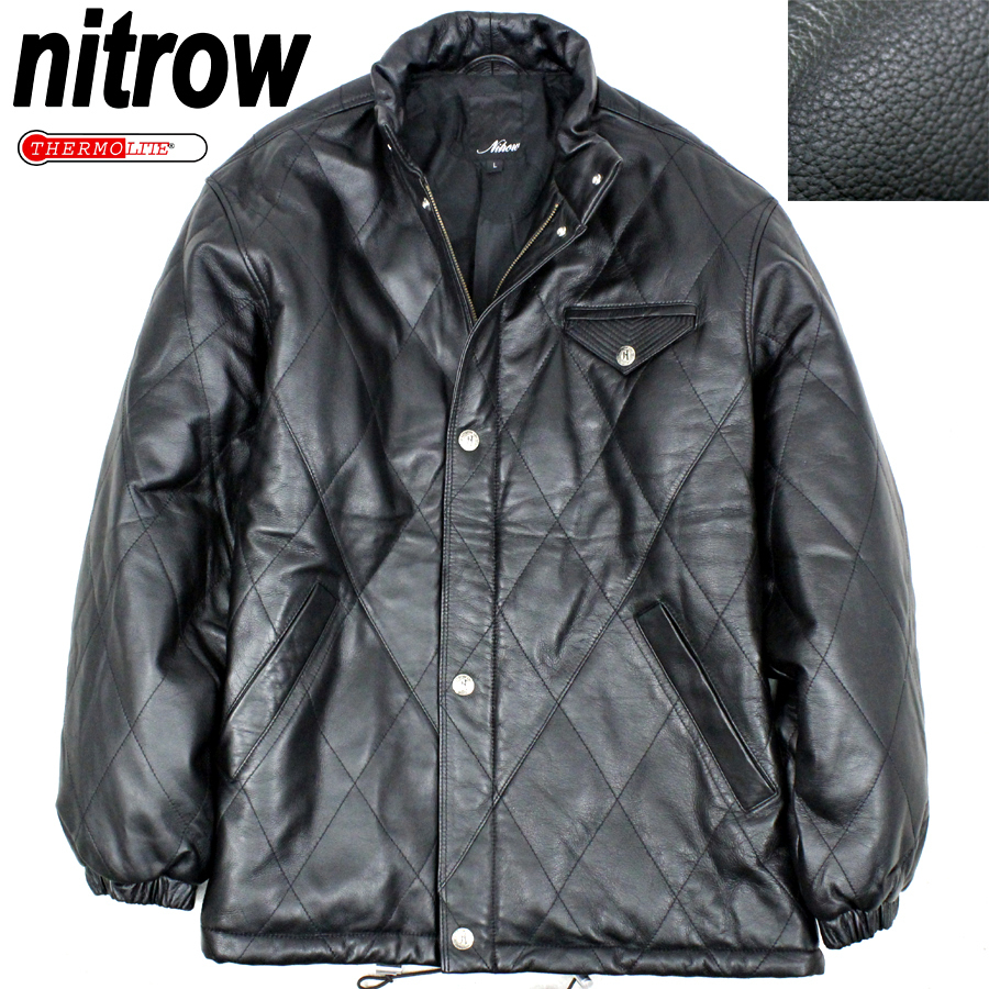 定価10万 nitraid パンチング切替 ダブルライダースジャケット 2XL