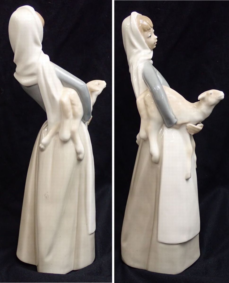 リヤドロ　女性像 陶器製　約40cm リヤドロ 女性像 陶器製 約40cm