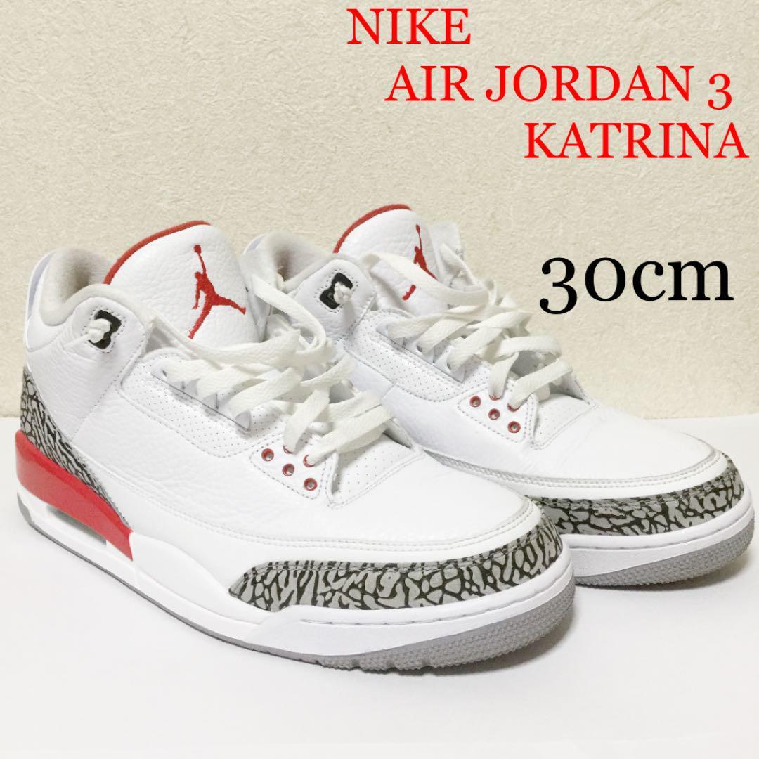 Nike Air Jordan 3 Katrina ナイキ エア ジョーダン3 カトリーナ 30cm の落札情報詳細 ヤフオク落札価格情報 オークフリー スマートフォン版