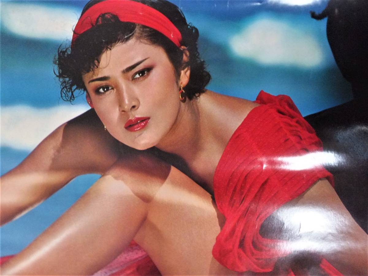 小野みゆき ポスター 資生堂 化粧品 燃えろナツコ 非売品 B1 大判 1979