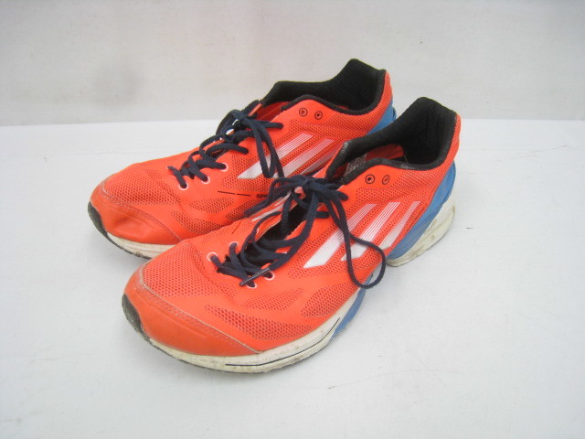 Adidas アディダス G Adizero Feather2 ランニングシューズ スニーカー ネオンカラー オレンジ サイズ26 5cm の落札情報詳細 ヤフオク落札価格情報 オークフリー スマートフォン版