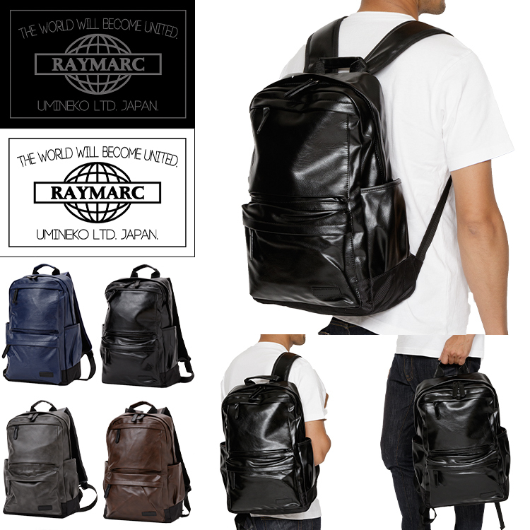 新品 Raymarc ブラック 通勤 通学 リュック メンズ 防水 レディース 無地 シンプル タブレット ノートpc 大容量 Puレザー リュックサック の落札情報詳細 ヤフオク落札価格情報 オークフリー スマートフォン版