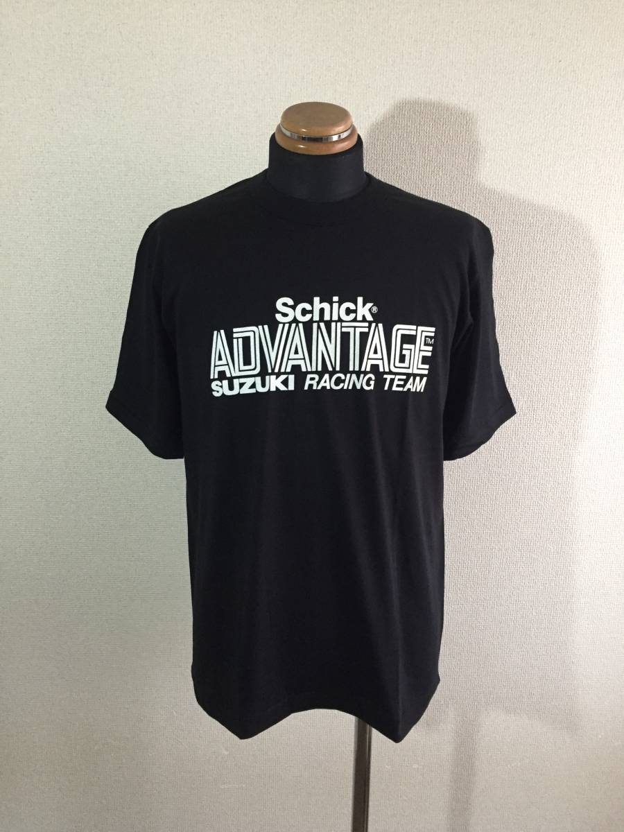 Schick ADVANTAGE SUZUKI】ロゴTシャツ M相当 スズキ オートバイ