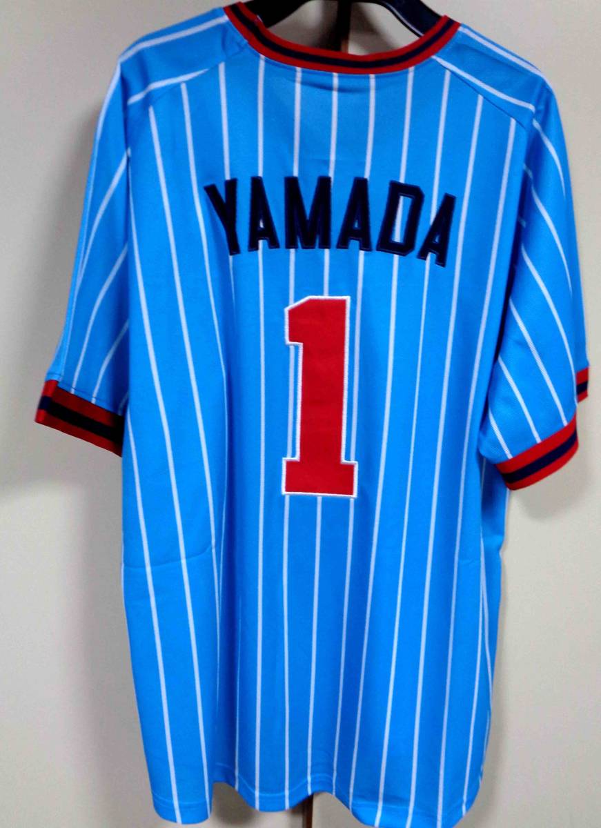 新品】空白（赤）新品F東京ヤクルトスワローズ＃1山田1974-1977